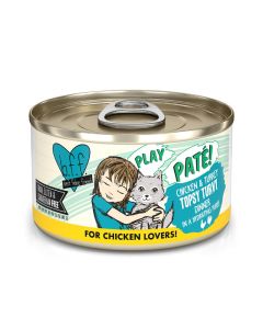 WERUVA b.f.f. Play Pate! Chicken & Turkey Topsy Turvy Dinner in a Hydrating Puree 2.8 oz.