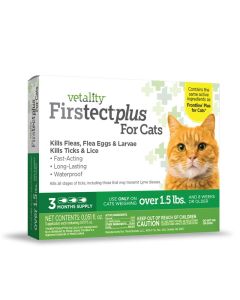 Vetality Firstect Plus Flea & Tick Topical Protection for Cats