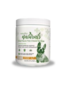 Vetality Naturals Oral Flea & Tick Chews for Dogs 120 ct