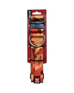 Boss Dog Tactical Collar Orange Camo 15-18 in Medium