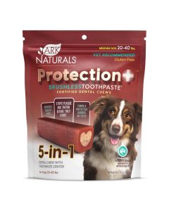 Ark Naturals Protection+ Brushless Toothpaste Fortified Dental Chews Medium 18 oz.