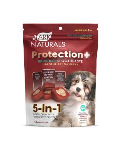 Ark Naturals Protection+ Brushless Toothpaste Fortified Dental Chews Mini 4 oz.