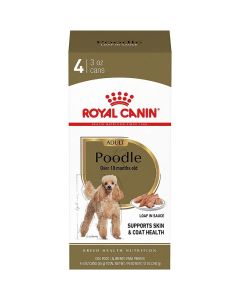 Royal Canin Poodle Adult Loaf in Sauce Canned Dog Food 3 oz 4 pk