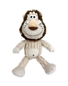 Shoreway Corduroy Lion Plush Dog Toy