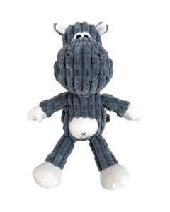 Shoreway Corduroy Hippo Plush Dog Toy