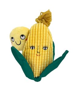 Shoreway Corn & Kernel Dog Toy Set