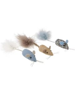 SmartyKat Instincts Toss & Bat Catnip Caravan Cat Toys 3pk
