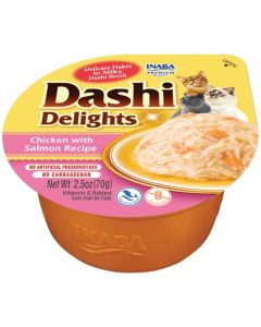 Inaba Dashi Delights Chicken with Tuna in Broth Cat Food 2.5oz