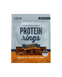SmartBones Protein Rings with Real Chicken & Sweet Potato Treat for Dogs 5 oz.