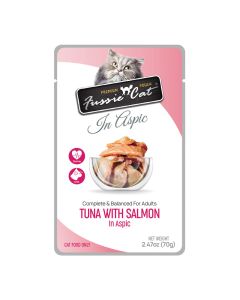 Fussie Cat Premium Pouches Tuna & Salmon in Aspic 2.47oz