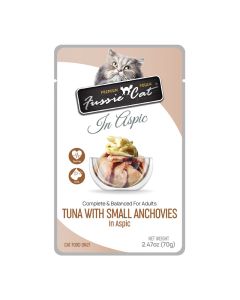 Fussie Cat Premium Pouches Tuna & Small Anchovies in Aspic 2.47oz