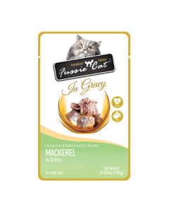 Fussie Cat Premium Pouches Mackerel in Gravy 2.47oz