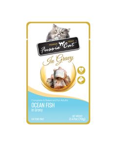 Fussie Cat Premium Pouches Oceanfish in Gravy 2.47oz