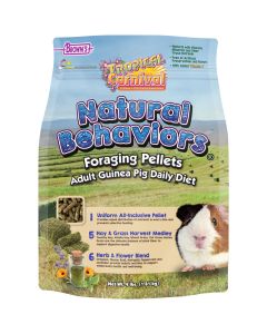 Browns Tropical Carnival Natural Behaviors Foraging Pellets Adult Guinea Pig Daily Diet 4lbs