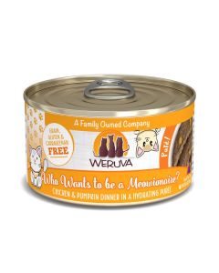 WERUVA Who Wants to be a Meowinonaire Chicken & Pumpkin Dinner in a Hydrating Purée 3.0 oz.