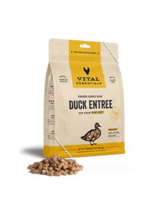 Vital Essentials Freeze-Dried Raw Duck Entree Cat Food Mini Nibs 8 oz