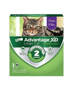 Advantage XD for Large Cats over 9 lbs. 1 Dose (2 Month Supply)