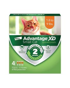 Advantage XD for Small Cats 1.8-9 lbs 4 Doses (8 Month Supply)