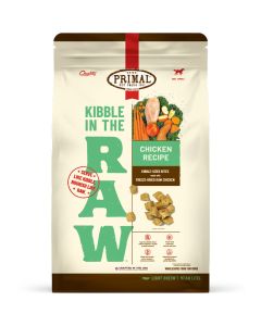 Primal Kibble In The Raw Chicken Recipe Dog Food 1.5 lbs