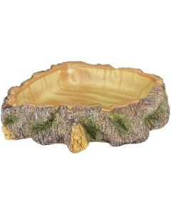 KOMODO POLYRESIN CORNER WOOD BOWL