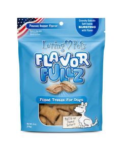 Loving Pets Flavorfullz Dog Treats Peanut Butter 6oz