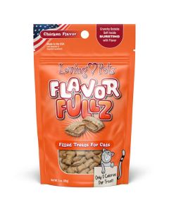 Loving Pets Flavorfullz Filled Cat Treats Chicken 3oz