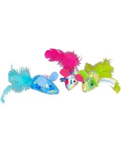Multipet Margaritaville Mice Cat Toy 3pk