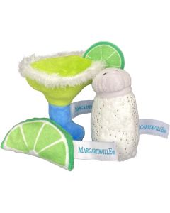 Multipet Margaritaville Salt, Lime & Margarita Glass Cat Toy 3pk