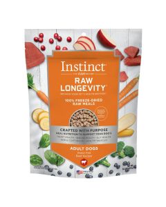 Instinct Dog Food Raw Longevity Freeze-Dried Raw Meals Beef Recipe 16oz