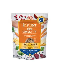 Instinct Dog Food Raw Longevity Freeze-Dried Raw Meals Cage-Free Chicken 7+ Recipe 16oz