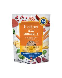 Instinct Longevity 100% Freeze-Dried Raw Meals Grass-Fed Beef Recipe for Adults 7+ 16oz