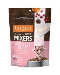 Instinct Raw Boost Mixers Skin and Coat Health Recipe Grain-Free Freeze Dried Dog 12.5oz