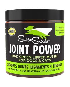 Super Snouts Joint Power 100% Green Lipped Mussel for Dogs & Cats 75g