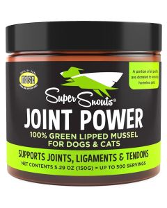 Super Snouts Joint Power 100% Green Lipped Mussel for Dogs & Cats 150g