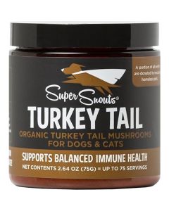 Super Snouts Turkey Tail Organic Mushrooms for Dogs & Cats 75g