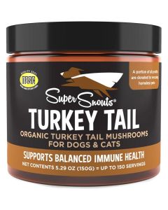 Super Snouts Turkey Tail Organic Mushrooms for Dogs & Cats 150g