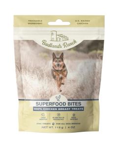 Badlands Ranch Superfood Bites 100% Chicken Breast Treats 4 oz.