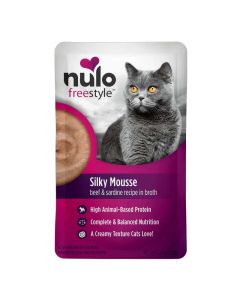Nulo Freestyle Silky Mousse Beef and Sardine Recipe 2.8oz