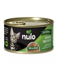 Nulo Kittens Grain Free Chicken and Duck Pate with Shreds 2.8oz