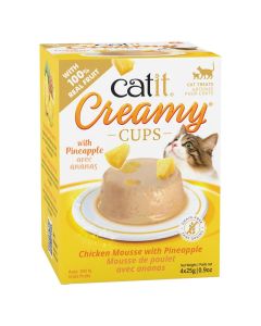 Catit Creamy Cups Chicken Mousse with Pineapple 4pk