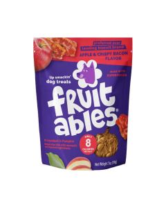 Fruitables Healthy Dog Treats Crispy Bacon & Apple 7oz