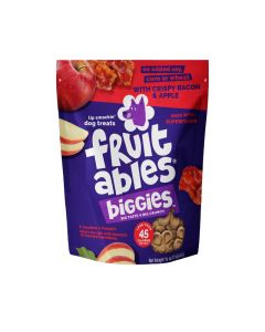 Fruitables Biggies Bacon & Apple Dog Treats 16oz