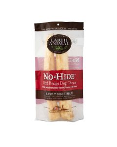Earth Animal No-Hide Beef Recipe Rolls Large 2 pk