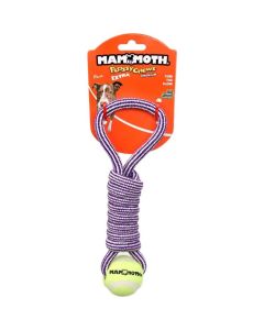 Mammoth Flossy Chews Premium EXTRA Twister Pull Tugs with Mini Ball 10 in