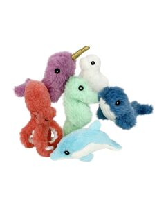 Multipet Minipet Deep Sea Cuddlerz Plush Dog Toy