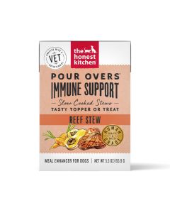 The Honest Kitchen Pour Overs Immune Support Beef Stew Meal Enhancer for Dogs 5.5 oz