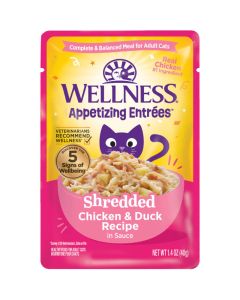 Wellness Appetizing Entrees Shredded Chicken & Duck Recipe 1.4 oz