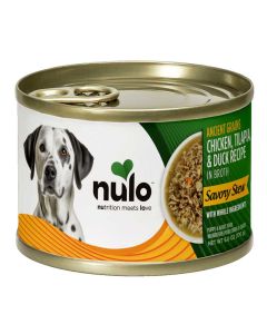Nulo Ancient Grain Savory Stew Chicken, Tilapia & Duck Stew Recipe 6oz