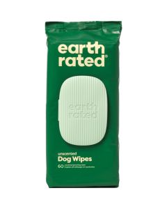 Earth Rated Unscented Dog Grooming Wipes 60ct
