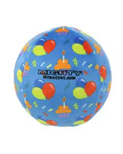 Mighty Ball Birthday Celebration Dog Toy Large 6 in